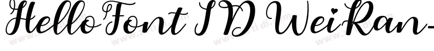 HelloFont ID WeiRan字体转换